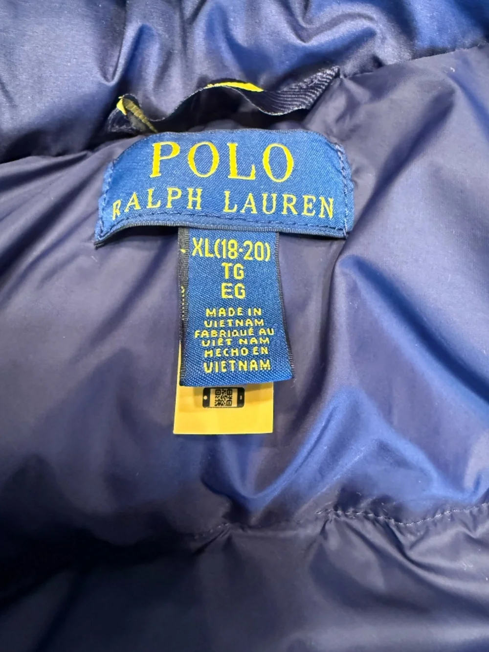 Polo Ralph Lauren Gorham Down Jacket Size XL 18-20